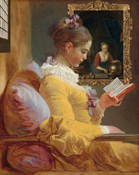 Liseuse, Jean-Honoré Fragonard - Gerard Dou