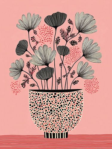 Grafischer Blumentopf 4