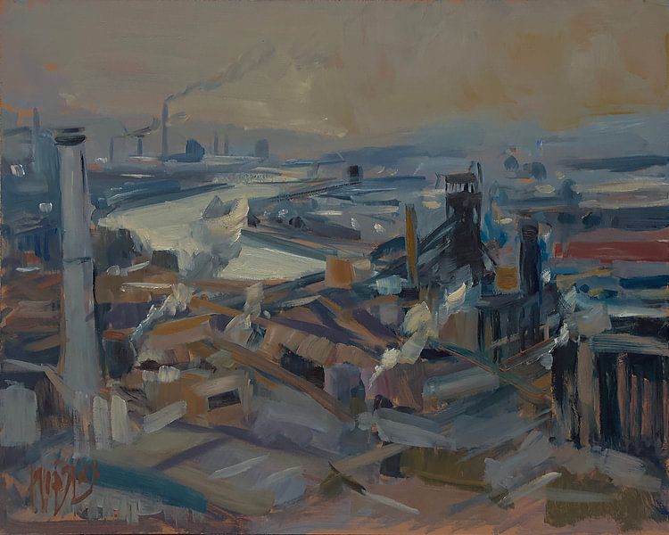 Cockerill-Sambre steel industry in Ougree by Nop Briex