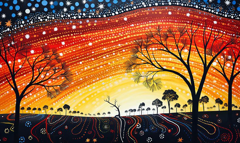 zonsondergang van Virgil Quinn - Decorative Arts