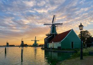 Zaanse Schans au lever du soleil