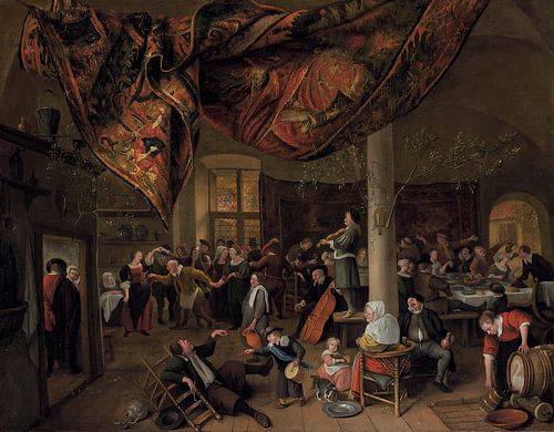 Een bruiloft in het dorp, Jan Steen