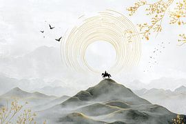 Endlose Horizonte und Ruhe auf den Berggipfeln