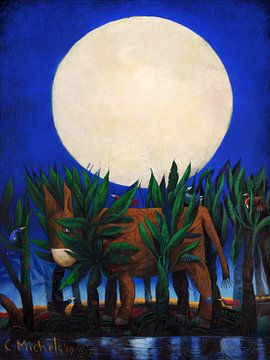 Moonlight Donkey van Charles Michels - Ilustrador Design