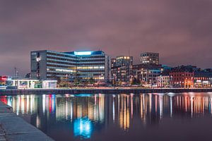 Bunte Stadtlandschaft "Eilandje" mit Spiegelung | Stadtfotografie