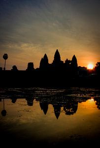 Sonnenaufgang am Angkor Wat Porrtet von Marie-Lise Van Wassenhove