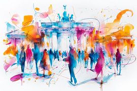 Brandenburger Tor Abstraktion von ARTemberaubend