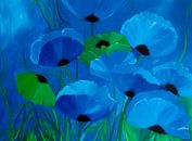 Blauer Mohn von Claudia Neubauer Miniaturansicht