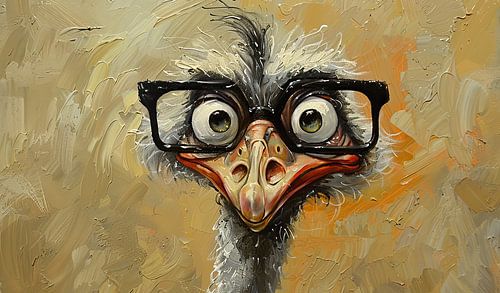 Hipster Vogel | Kluge Federn hinter Glas
