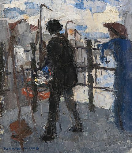 Rik Wouters - De schilder op de Hoogbrug in Mechelen (1908)