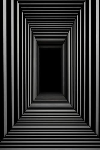 Minimaal gestreepte kamer