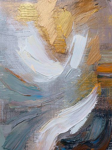 Modern Abstract serie: Olieverf op structuren - 5