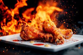 Smoky chicken legs with spices by Poster Art Shop