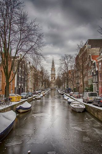 Groenburgwal Amsterdam in Wintertime. by Don Fonzarelli