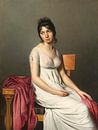 Portret van een jonge vrouw in het wit, Jacques-Louis David van Meesterlijcke Meesters thumbnail