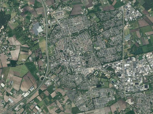 Luchtfoto van Uden