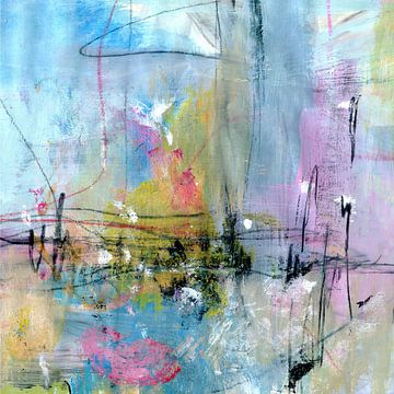 abstracte intuïtie in pastel van Claudia Gründler
