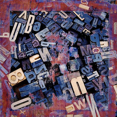 Funky letters Grunge