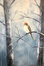 Winter resting place for a solitary bird by Art & Soul Creations