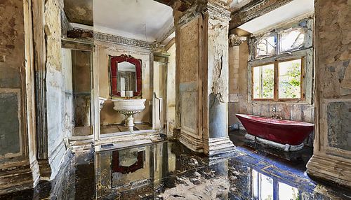 Lost place with columns