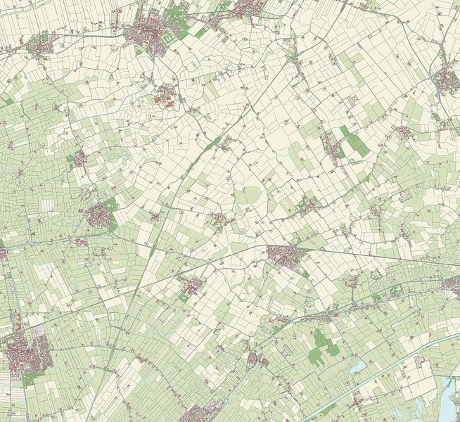 Karte von Loppersum von Rebel Ontwerp