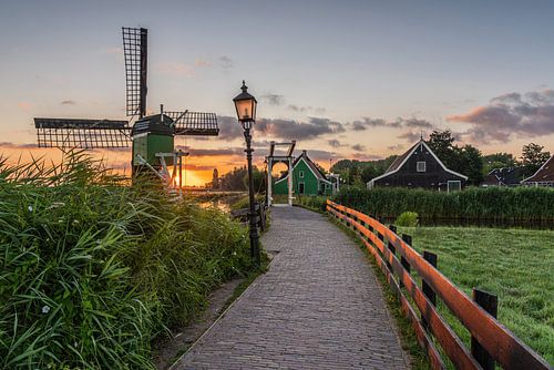 Zonsopkomst op de Zaanse Schans