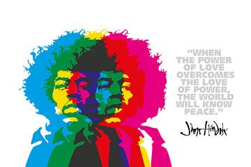 Jimi Hendrix Zitat von Harry Hadders
