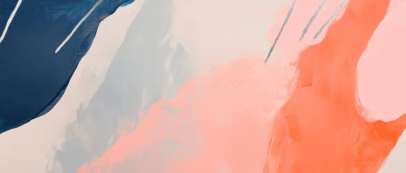 Explosion de couleurs abstraites dans des tons doux par Poster Art Shop