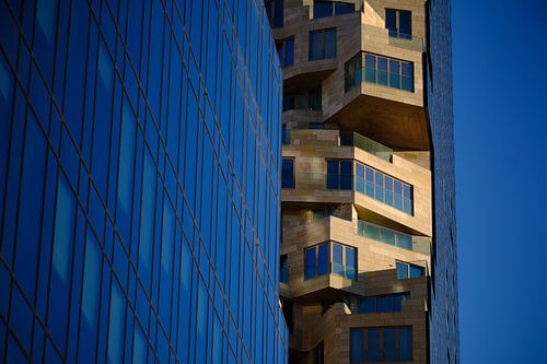 Graphic lines of modern building