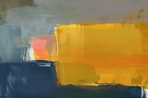 Moderne Abstraktion in warmen Farben