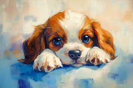 Puppy with big eyes by ARTemberaubend