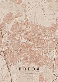 Stadtplan von Breda von Stef van Campen