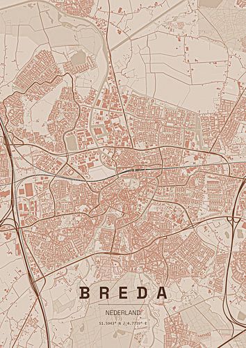 Stadtplan von Breda