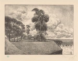 Simon Moulijn, Ansicht der Bastion Oud-Molen (hinter dem Arsenal), 1933