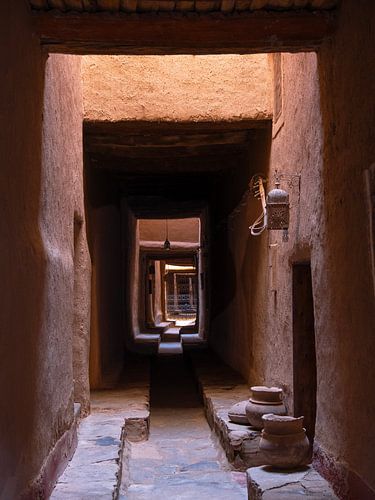 Lichtval in een Ksar