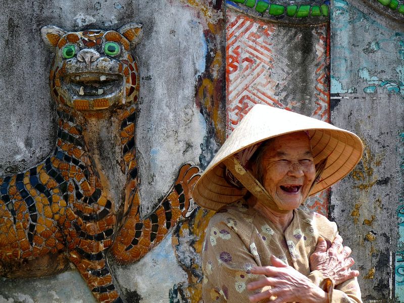 Tiger and old Lady by Eric Nagel