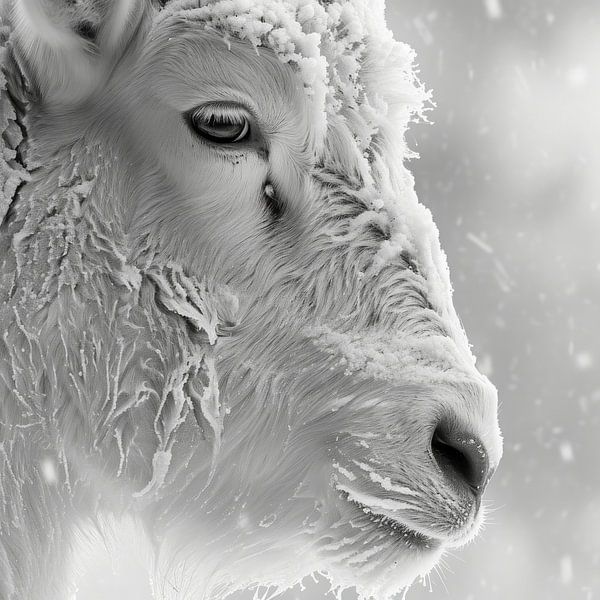Bison dans la neige par DNH Expressions