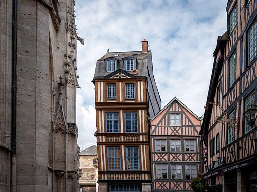 Vakwerk huizen in Rouen
