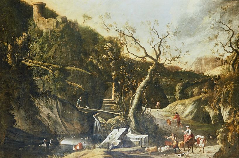 Landschaft Mittelalter von Geertjan Plooijer