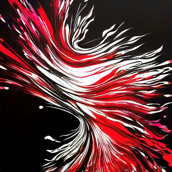 painting of alcohol ink and acrylic by Gelissen Artworks