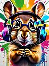 Chipmunk in headphones, graffiti by Makar Mokrynskyi thumbnail
