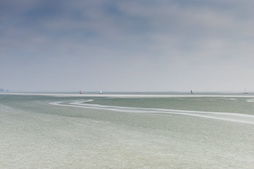 Ice sailors, IJsselmeer by Johanna Blankenstein