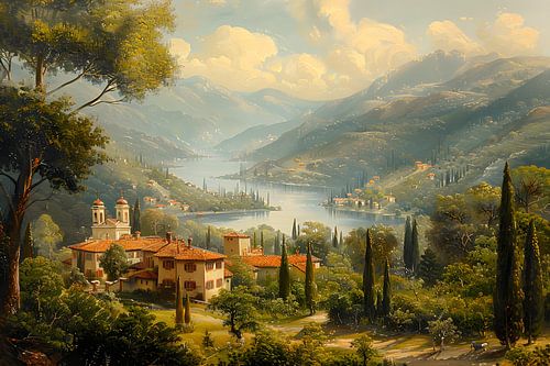 Avondsfeer aan het Comomeer