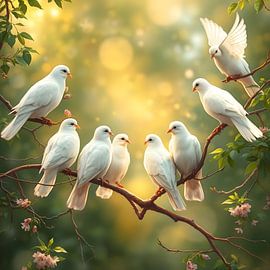 Pigeons by Kristin M