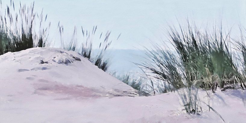 Our Spot in the Dunes - Digital Art by VenVision Art