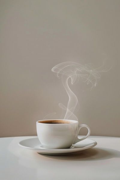 Minimalist coffee enjoyment by Poster Art Shop