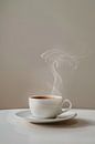 Minimalist coffee enjoyment by Poster Art Shop thumbnail