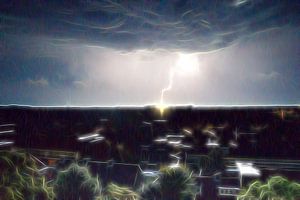 Lightning strikes