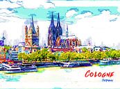 Köln von Printed Artings Miniaturansicht
