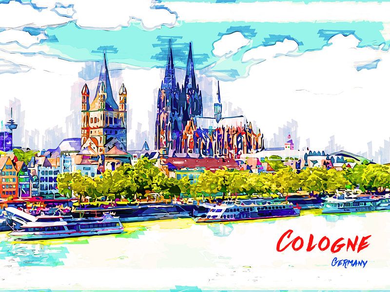 Cologne par Printed Artings